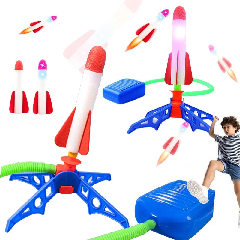 Kids Outdoor Clubhouse - Kids Rocket Launcher Outdoor Stomp Soaring