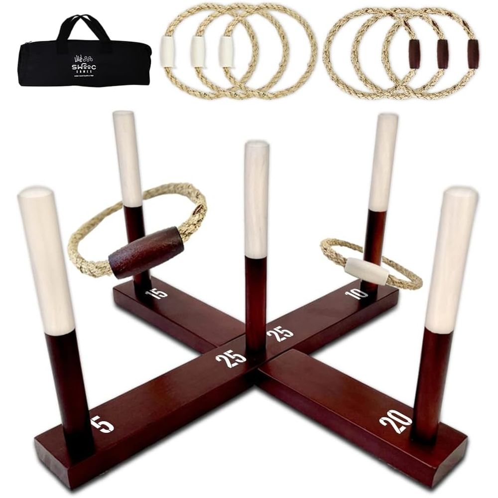 Kids Outdoor Yard Toys - Ring Toss Game All Weather -