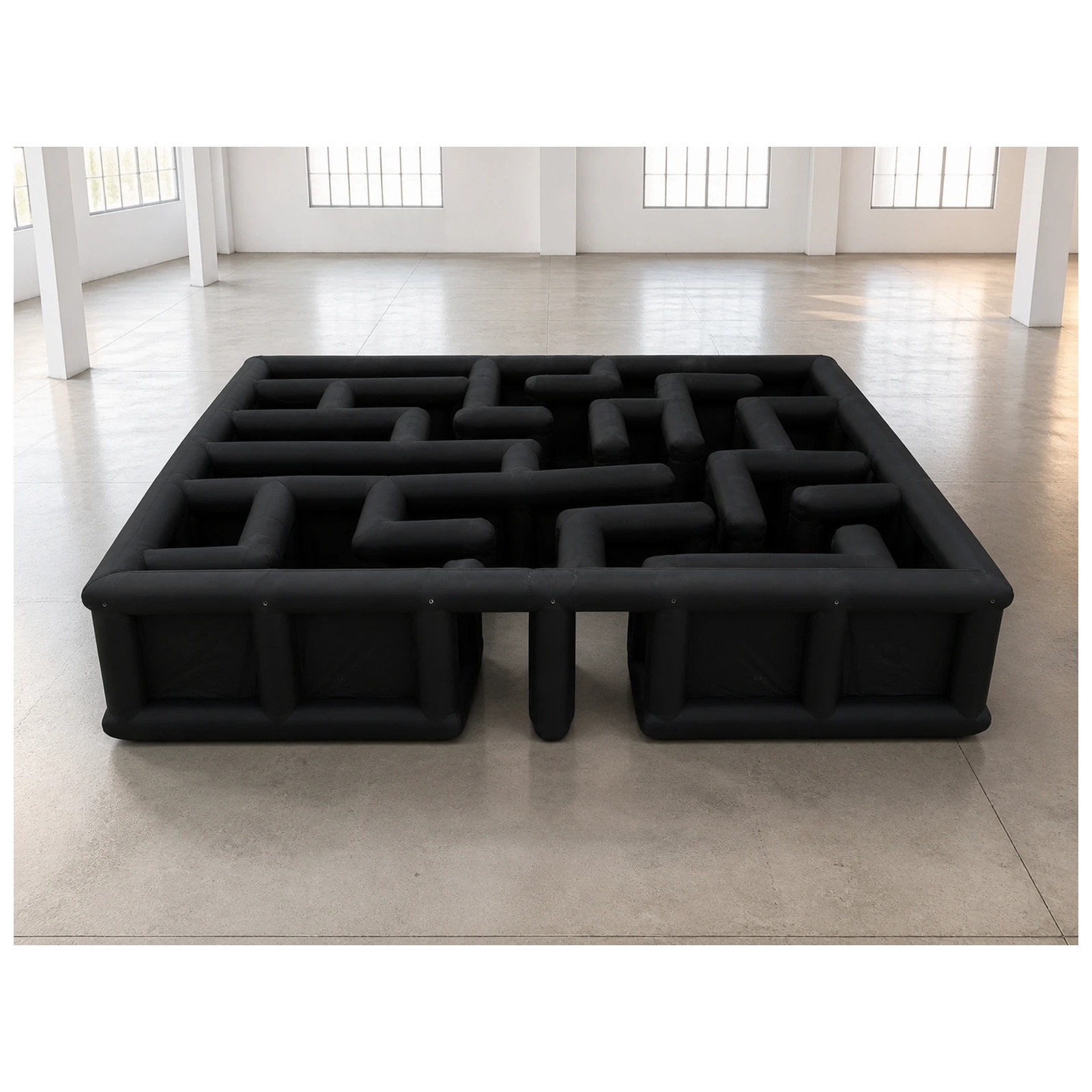 Large Black Open Square Inflat - огляд і ціна Kids Outdoor Party Venue