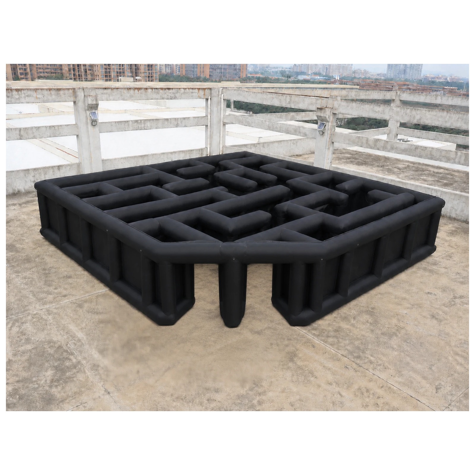 Large Black Open Square Inflat - огляд і ціна Kids Outdoor Party Venue