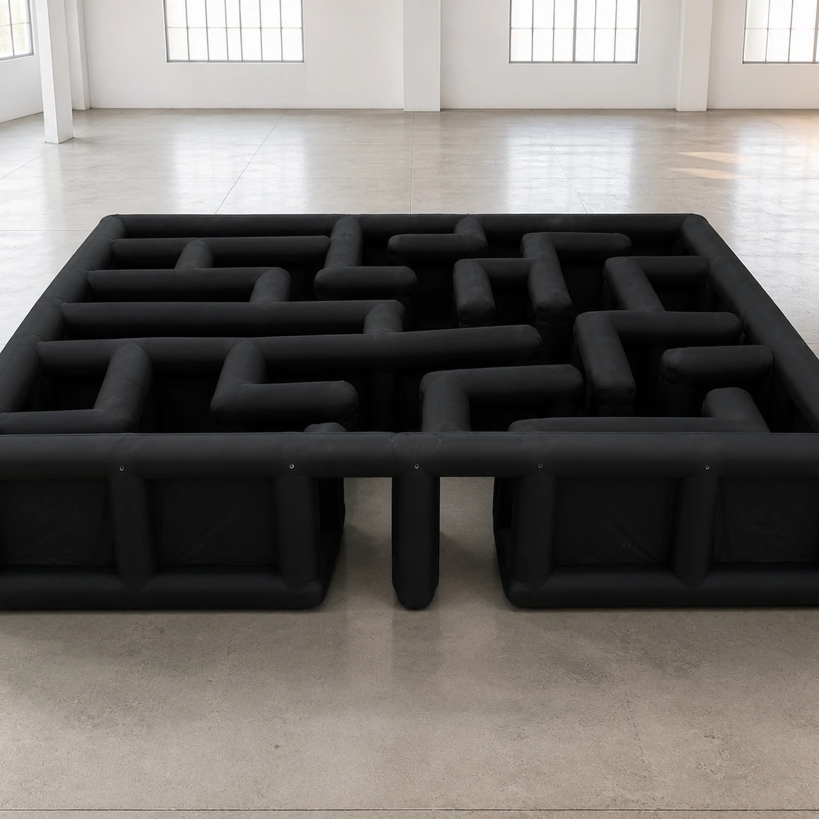 Large Black Open Square Inflat - огляд і ціна Kids Outdoor Party Venue