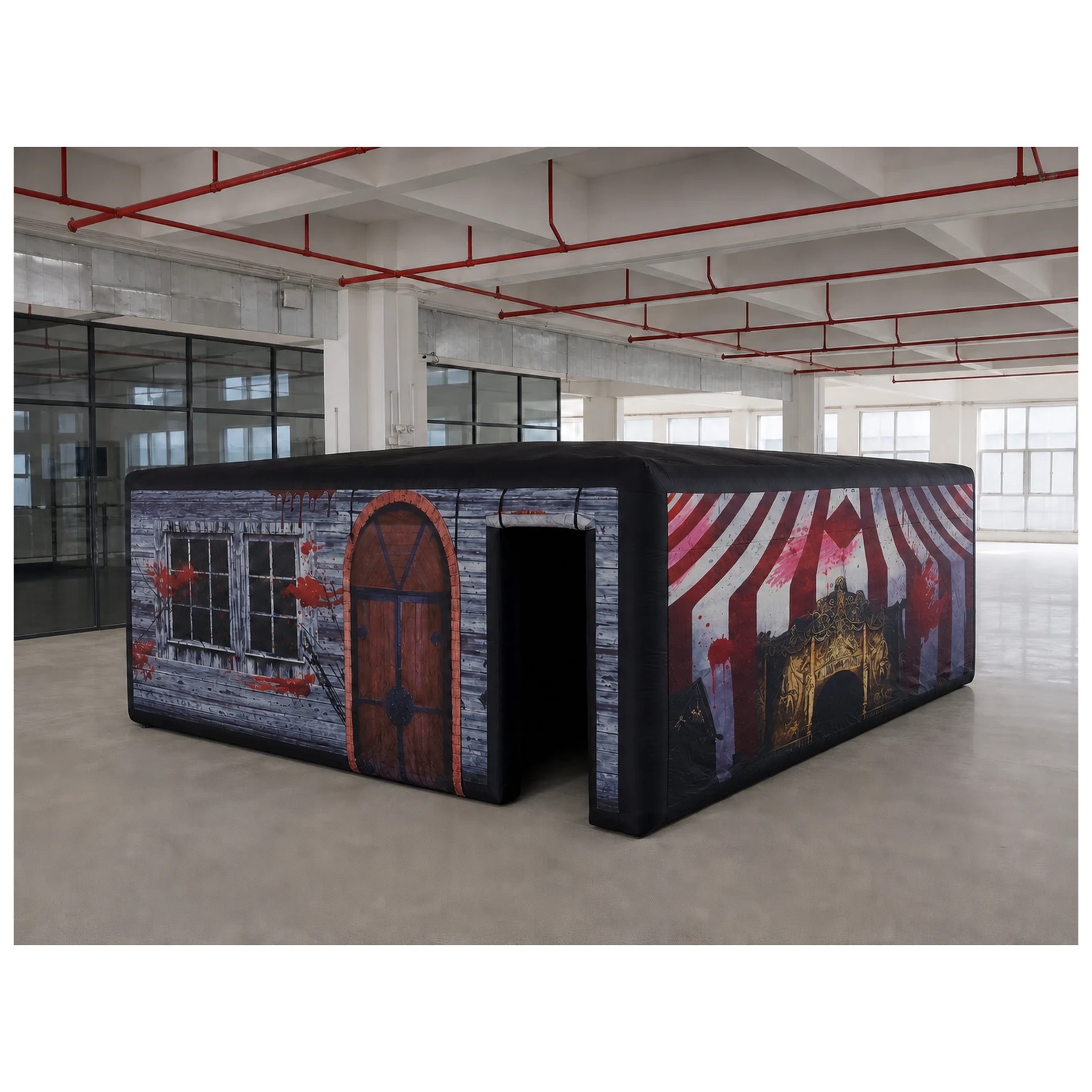 Large Haunted Circus Flat Roof - огляд і ціна Kids Outdoor Party Venue