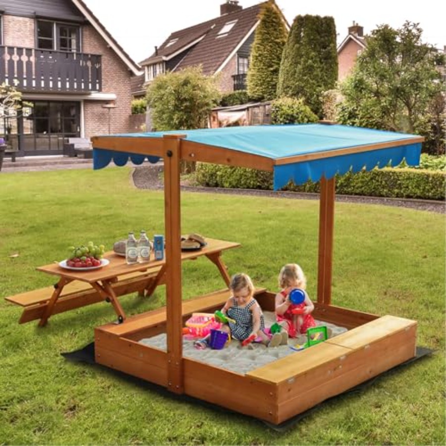 Backyard outdoor kids wooden s - огляд і ціна Kids Outdoor Sandbox