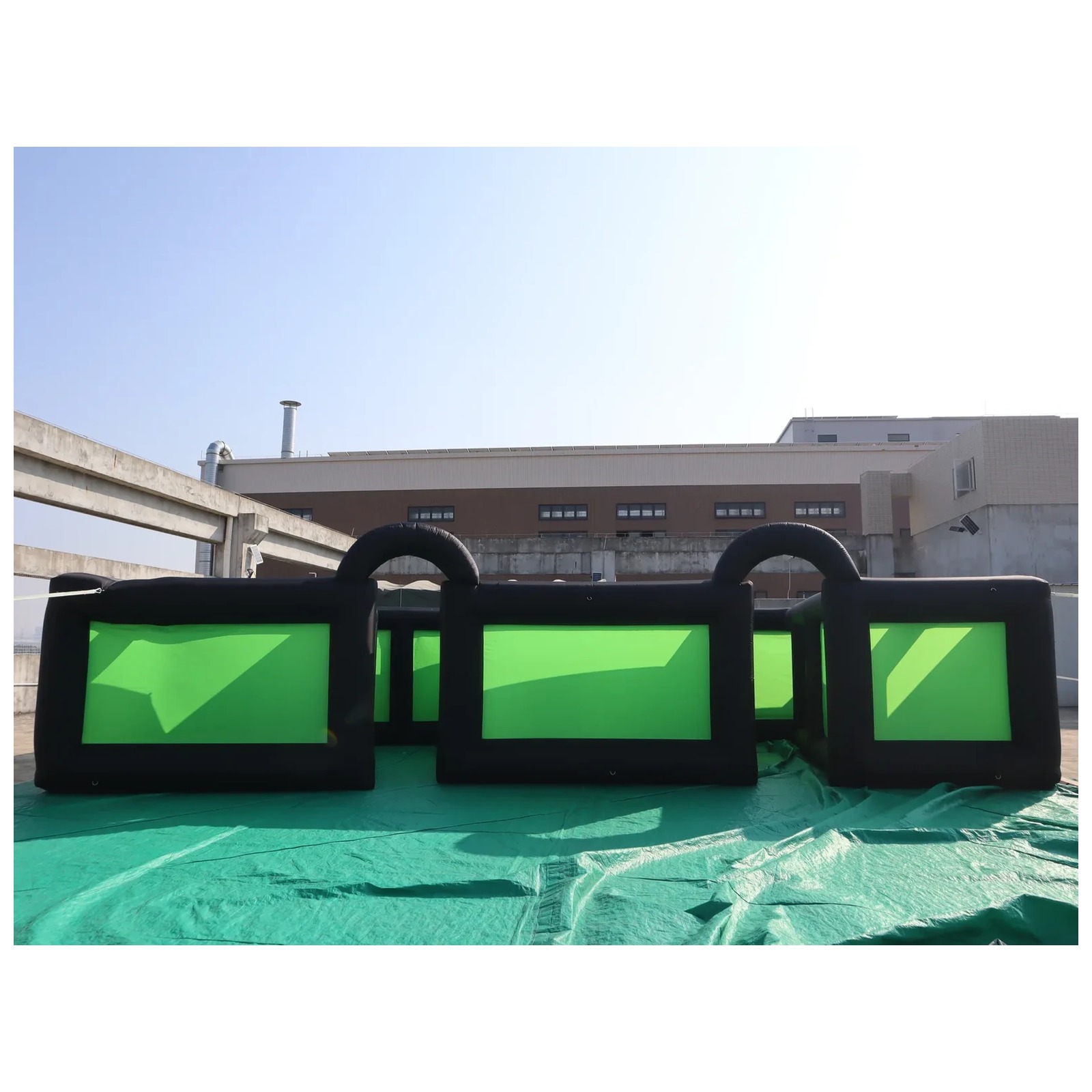 Outdoor Black Green Inflatable - огляд і ціна Kids Outdoor Party Venue