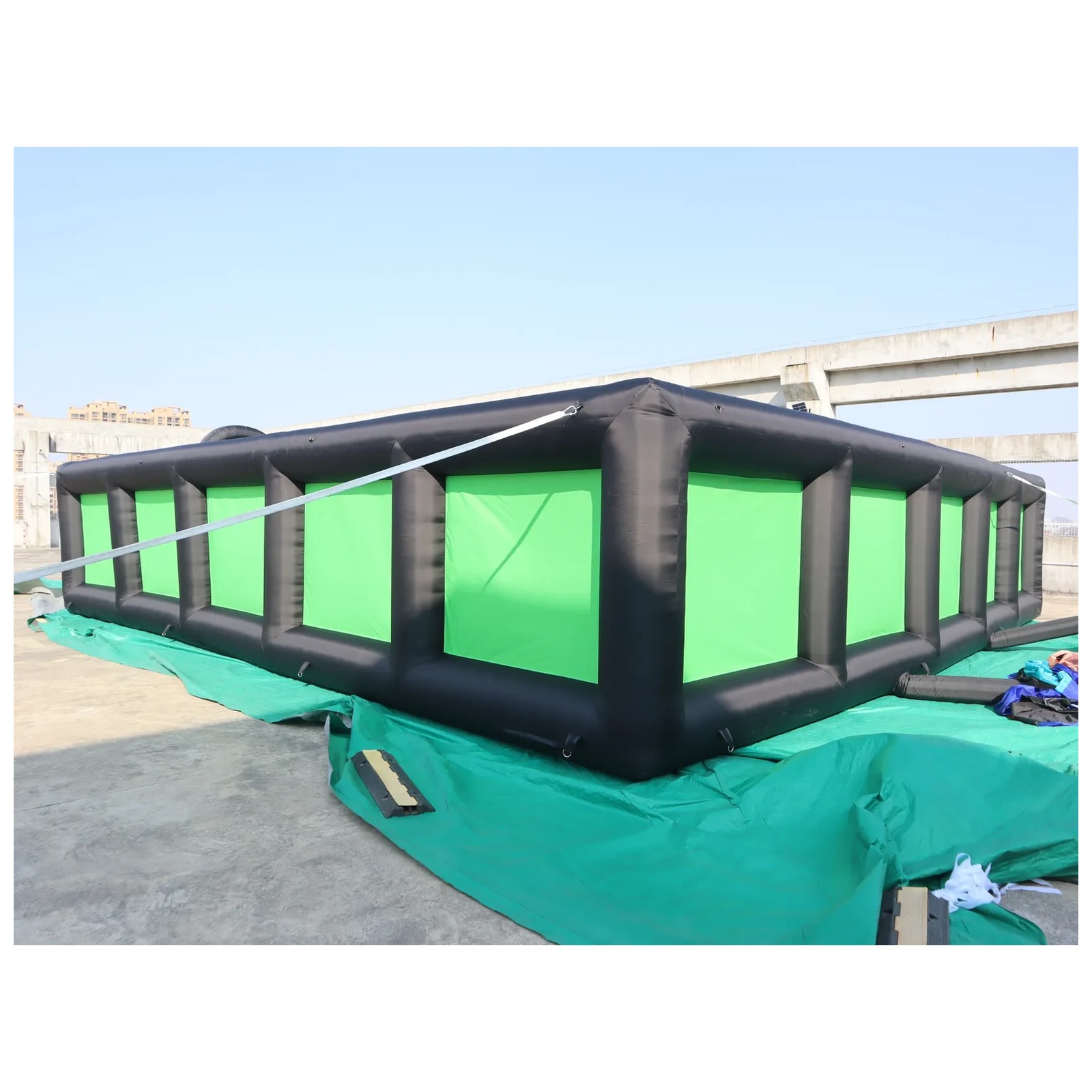 Outdoor Black Green Inflatable - огляд і ціна Kids Outdoor Party Venue