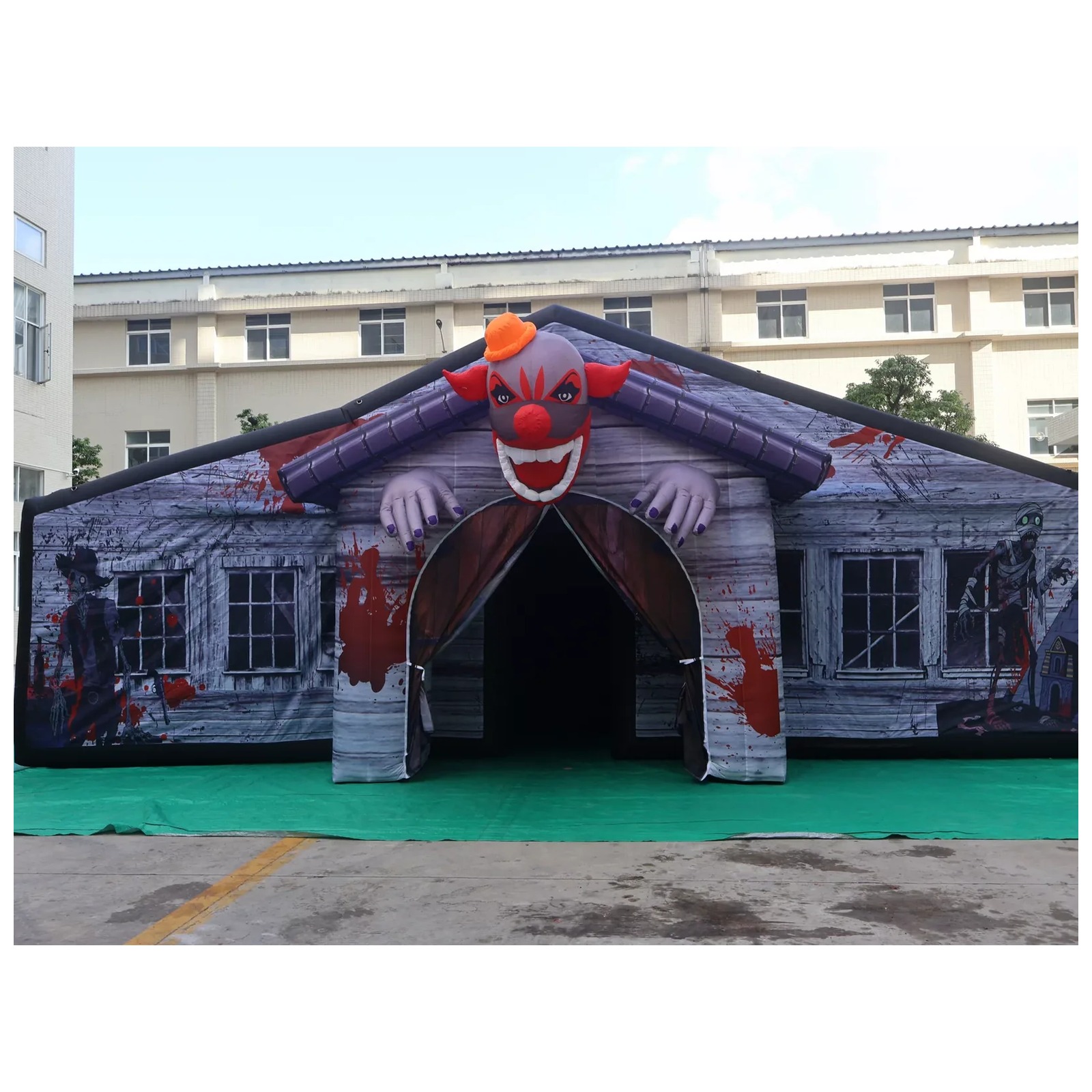 Large Gray Covered Inflatable  - огляд і ціна Kids Outdoor Party Venue
