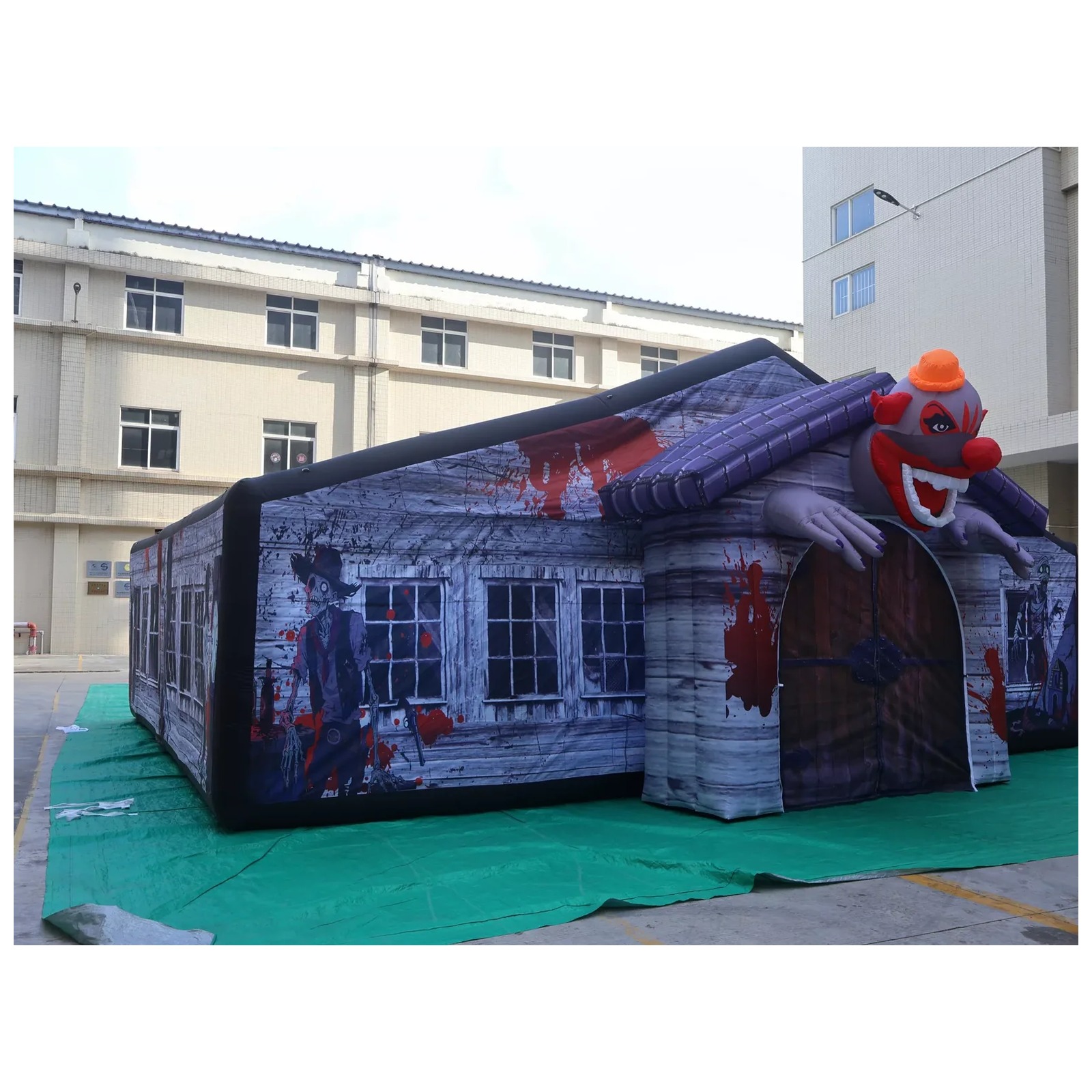 Large Gray Covered Inflatable  - огляд і ціна Kids Outdoor Party Venue