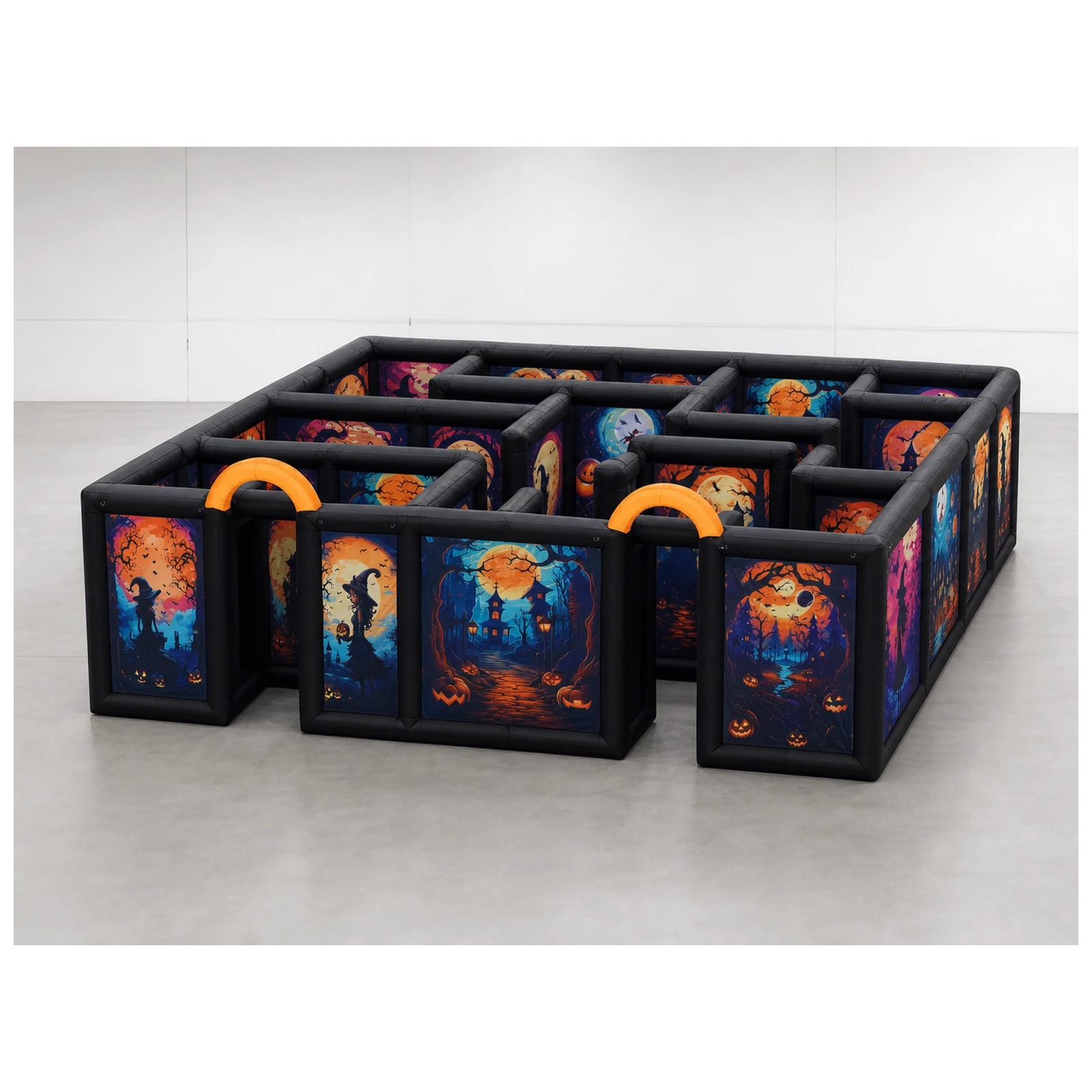 Large Dual Orange Arch Hallowe - огляд і ціна Kids Outdoor Party Venue