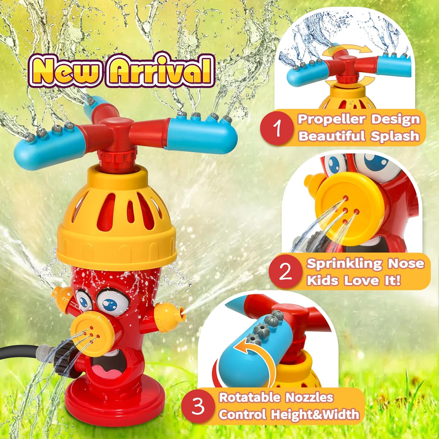 Water Spray Toy Hydrant Sprink - огляд і ціна Kids Outdoor Yard Toys