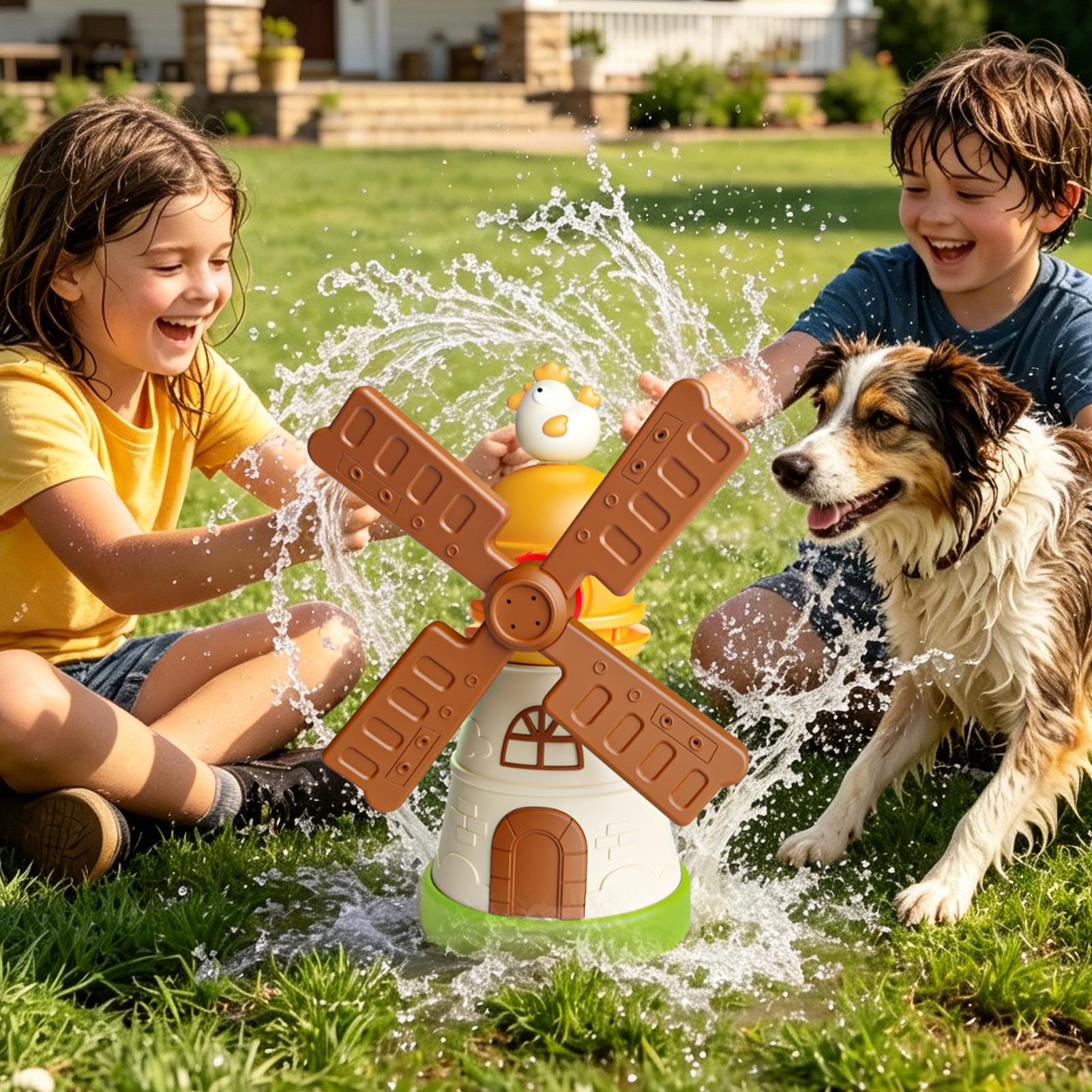 Kids Windmill Sprinkler Rotati - огляд і ціна Kids Outdoor Yard Toys