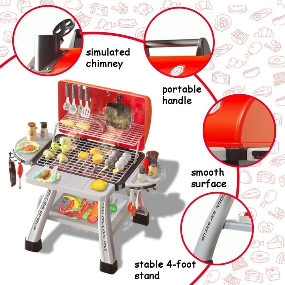 Barbecue Grill Toy Set Kids BB - огляд і ціна Kids Outdoor Bbq