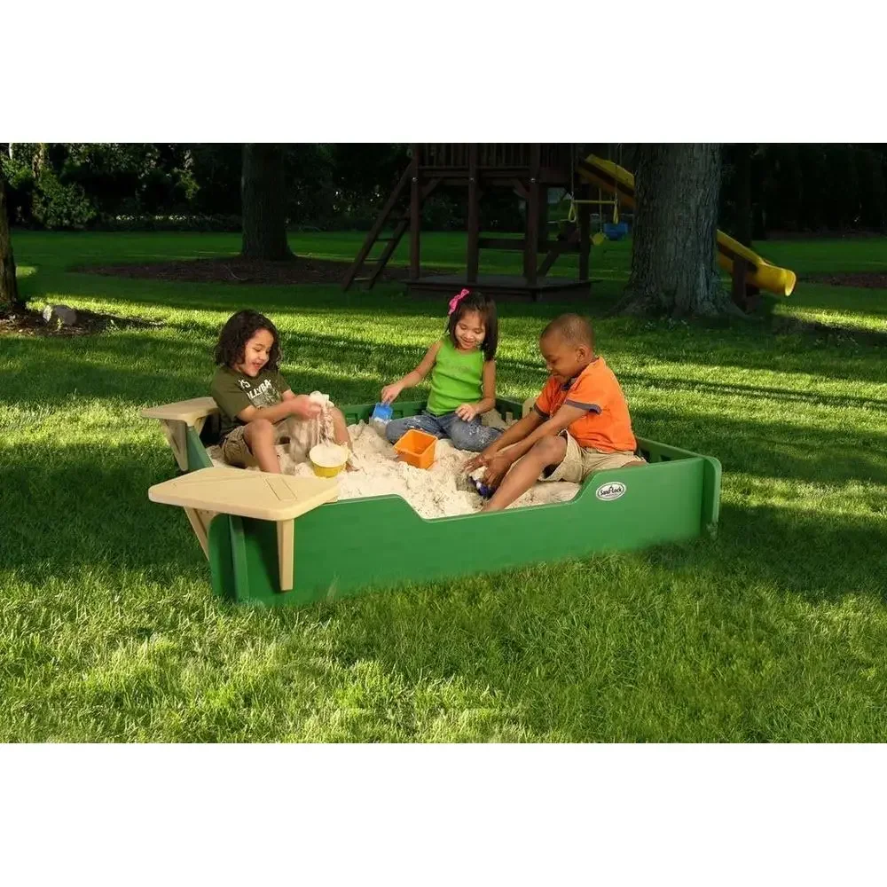 5x5 SandLock Plastic Sandbox o - огляд і ціна Kids Outdoor Sandbox