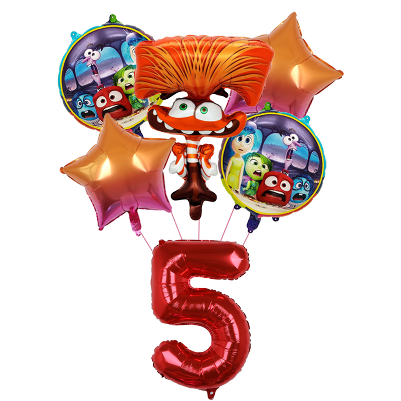 6pcs New Inside Out2 Balloons  - огляд і ціна Outdoor Kids In An Indoor World