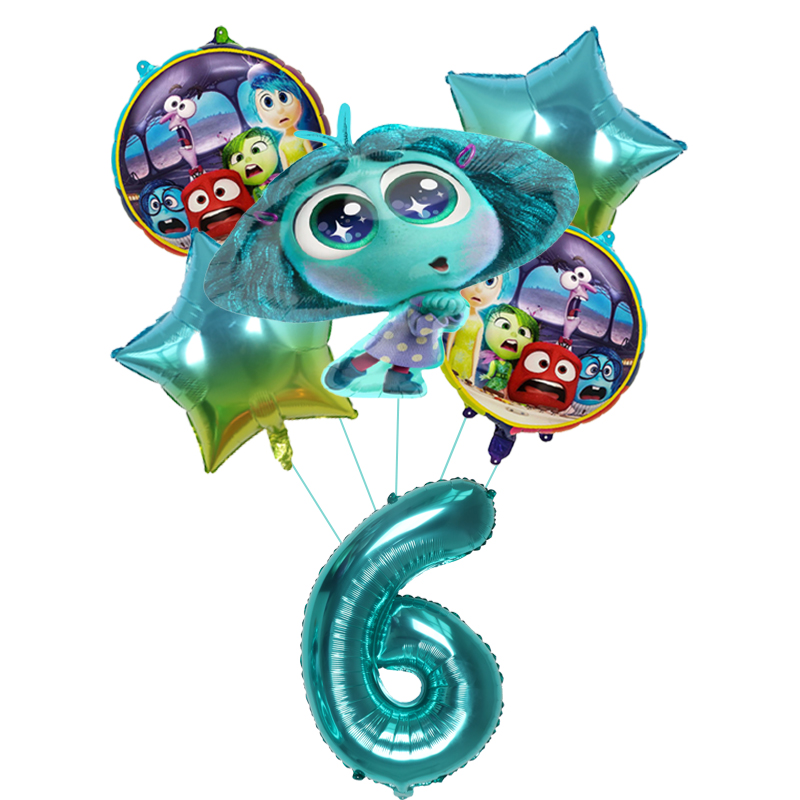 6pcs New Inside Out2 Balloons  - огляд і ціна Outdoor Kids In An Indoor World