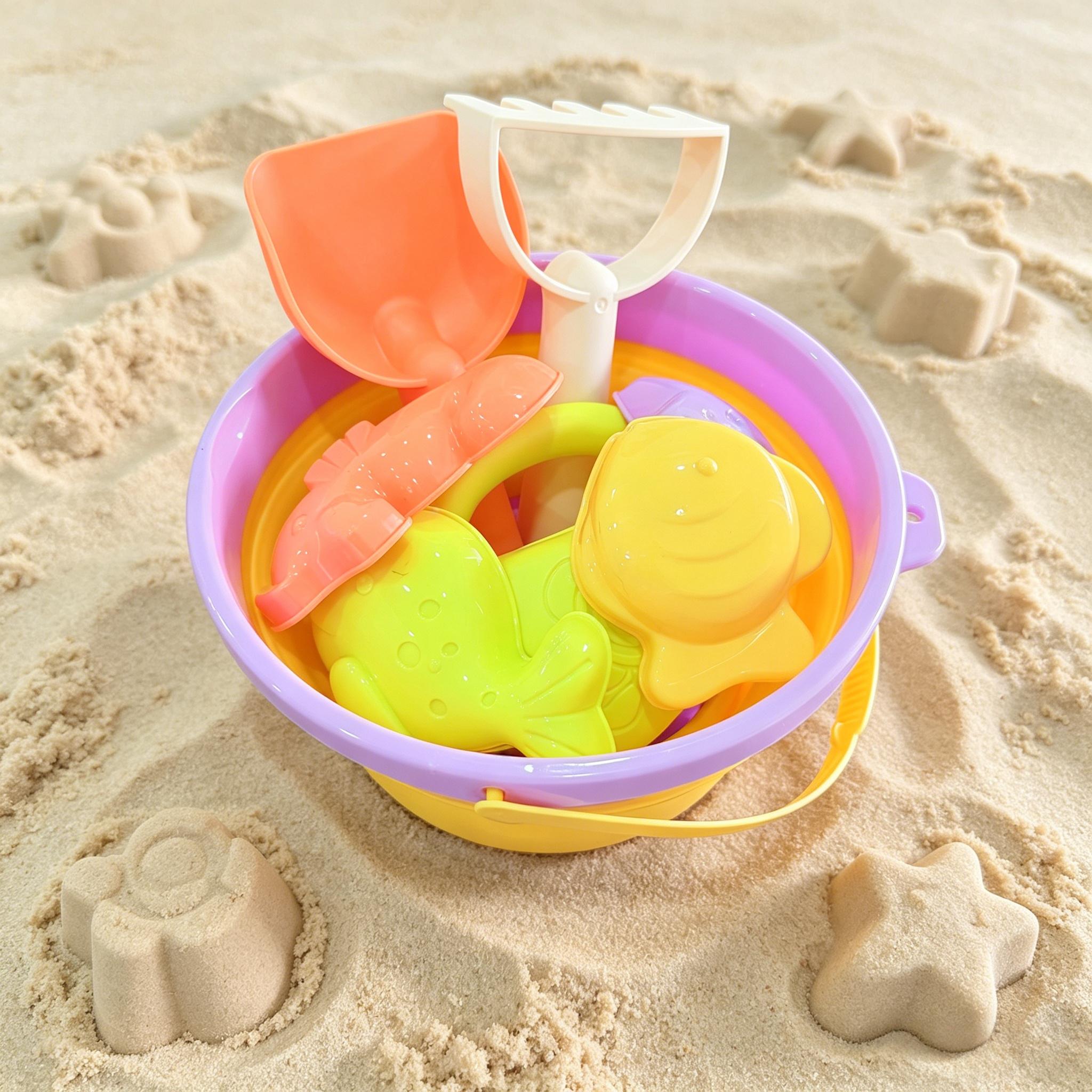 8Pcs Kids Beach Toys Set Colla - огляд і ціна Kids Outdoor Sandbox