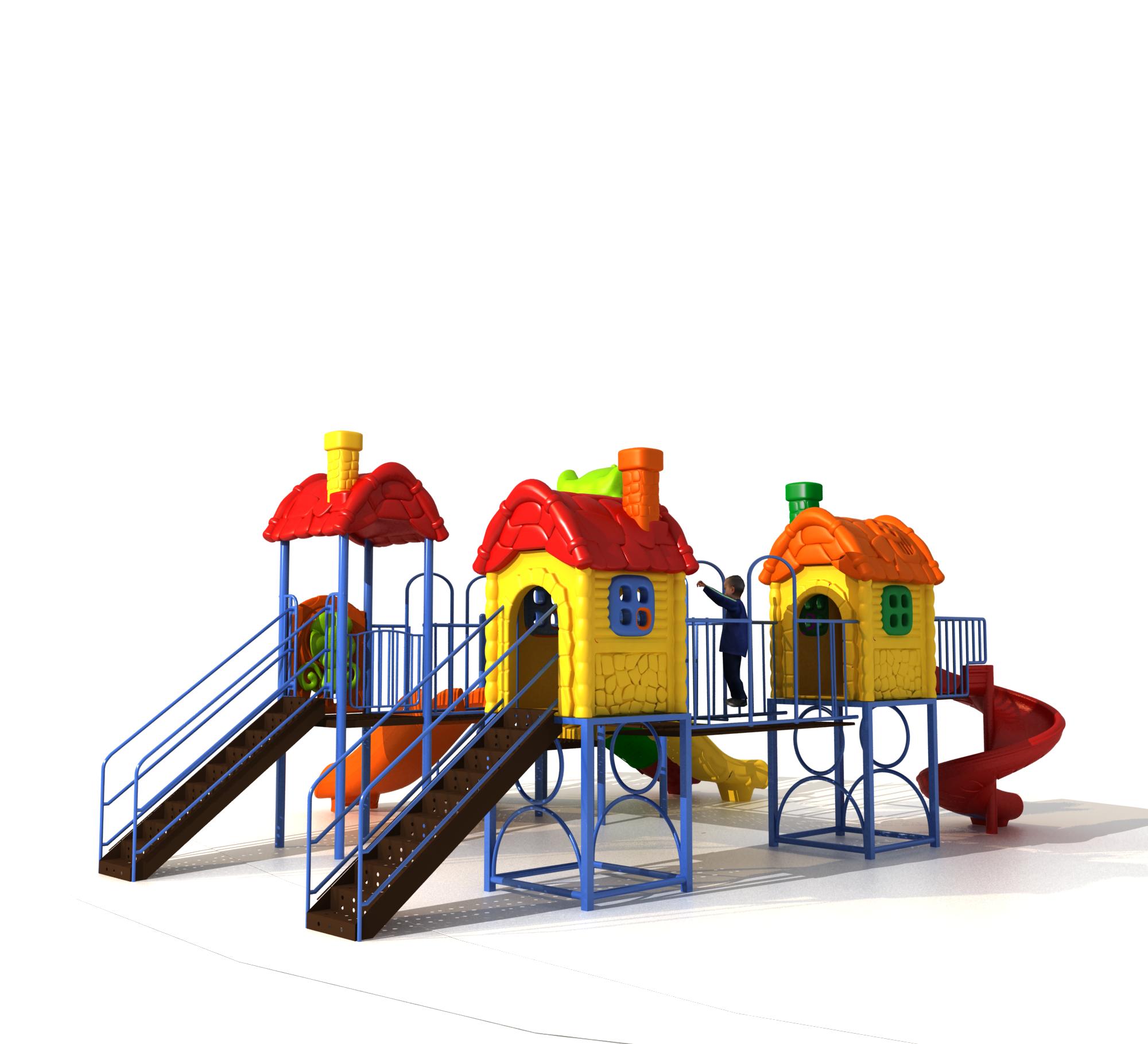 Durable Kindergarten Play Equi - огляд і ціна Kids Outdoor Slide Set