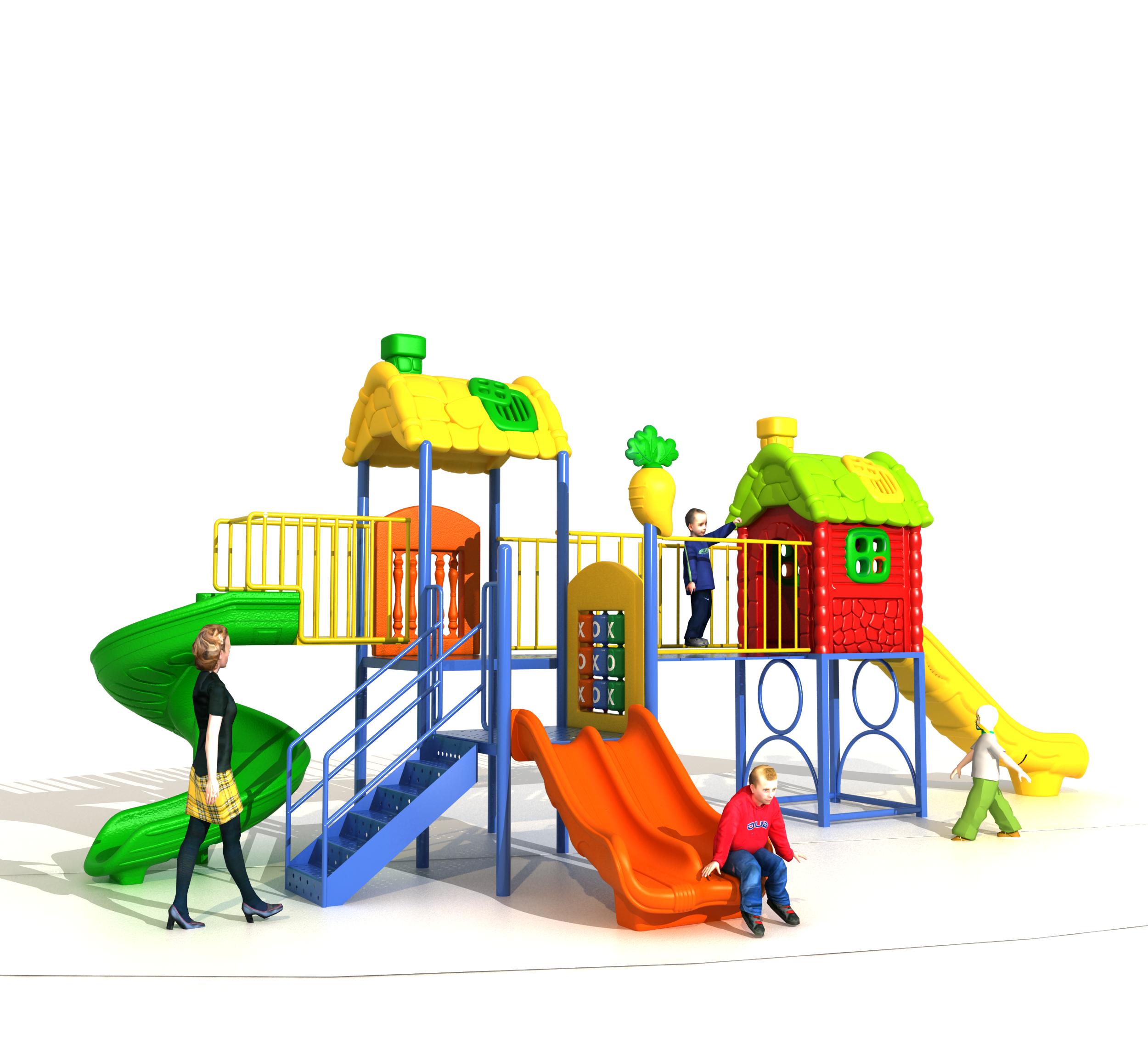 Durable Kindergarten Play Equi - огляд і ціна Kids Outdoor Slide Set