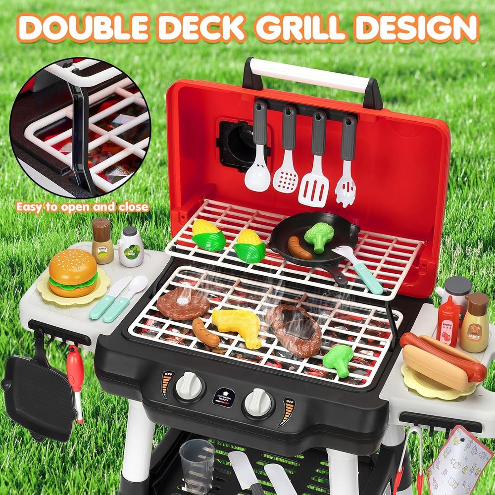 Kids Play Kitchen Toys, BBQ Gr - огляд і ціна Kids Outdoor Bbq