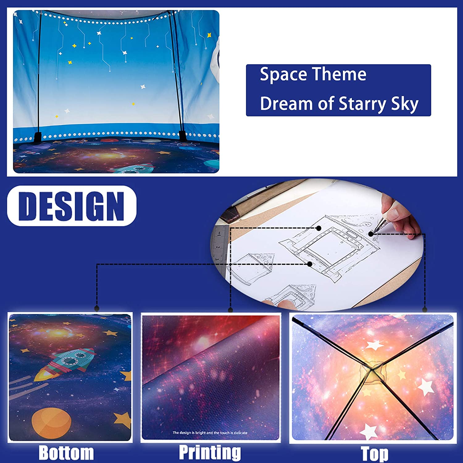 Rocket Ship Kids Tent Pop Up P - огляд і ціна Kids Outdoor Lounge Set