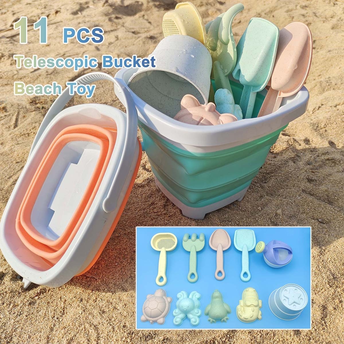 11 PCS Beach Sand Play Water S - огляд і ціна Kids Outdoor Sandbox
