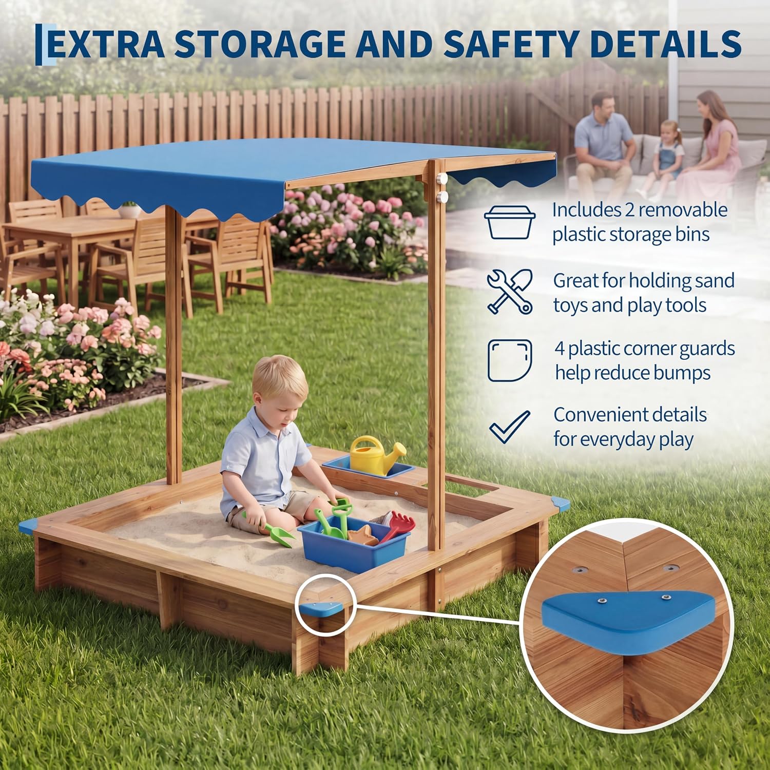 Children Outdoor Sand Pit Kids - огляд і ціна Kids Outdoor Sandbox